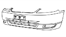 БАМПЕР ПЕРЕДНИЙ PTY04181BA