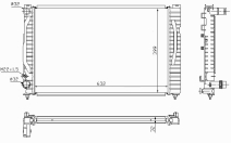 РАДИАТОР ДВИГАТЕЛЯ RA60491A