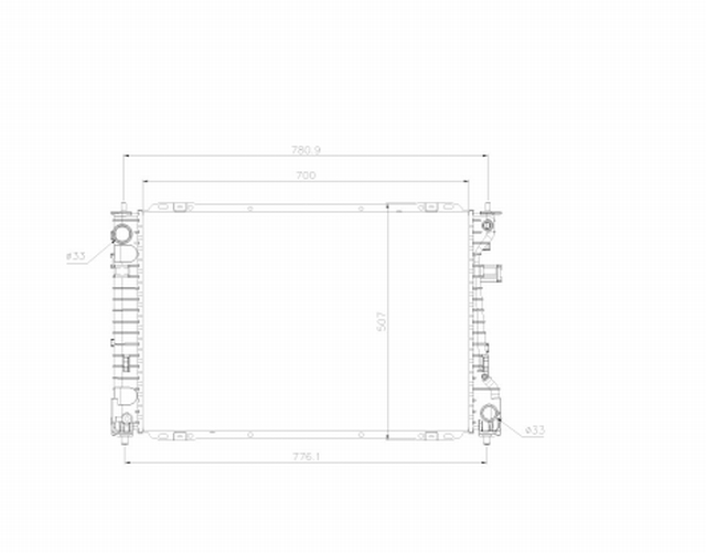 РАДИАТОР ДВИГАТЕЛЯ RA613FDA103