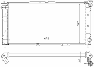 РАДИАТОР ДВИГАТЕЛЯ RA62382A