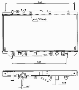 РАДИАТОР ДВИГАТЕЛЯ RA62384R2