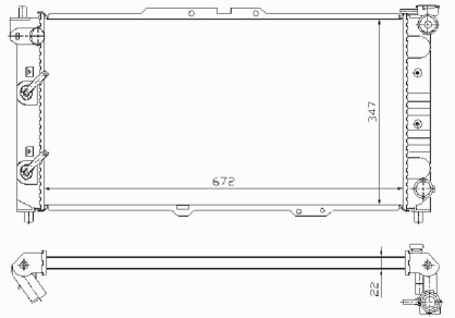 РАДИАТОР ДВИГАТЕЛЯ RA62388A