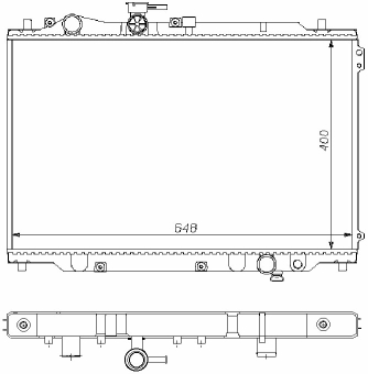РАДИАТОР ДВИГАТЕЛЯ RA62405A