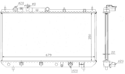 РАДИАТОР ДВИГАТЕЛЯ RA62506A