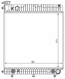 РАДИАТОР ДВИГАТЕЛЯ RA62632