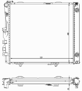 РАДИАТОР ДВИГАТЕЛЯ RA62683A