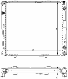 РАДИАТОР ДВИГАТЕЛЯ RA62698A