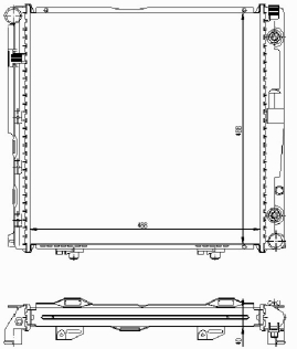 РАДИАТОР ДВИГАТЕЛЯ RA62751A