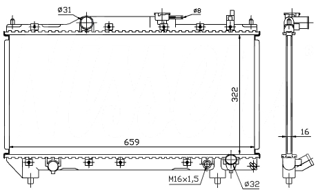РАДИАТОР ДВИГАТЕЛЯ RA64783A