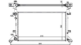РАДИАТОР ДВИГАТЕЛЯ RA65231A