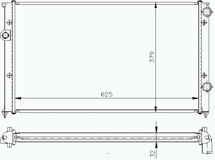 РАДИАТОР ОХЛАЖДЕНИЯ RA65243A