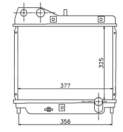 РАДИАТОР ДВИГАТЕЛЯ RA68110A