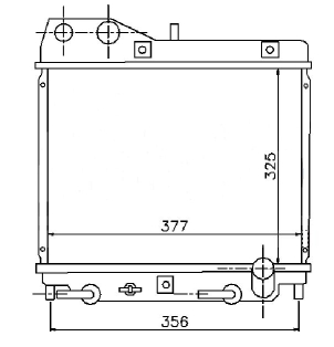 РАДИАТОР ДВИГАТЕЛЯ RA68111A