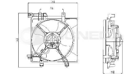 ДИФФУЗОР РАДИАТОРА RDSB670040