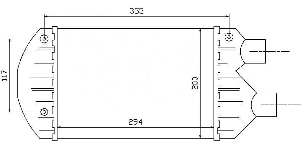 РАДИАТОР ИНТЕРКУЛЕРА RI96701