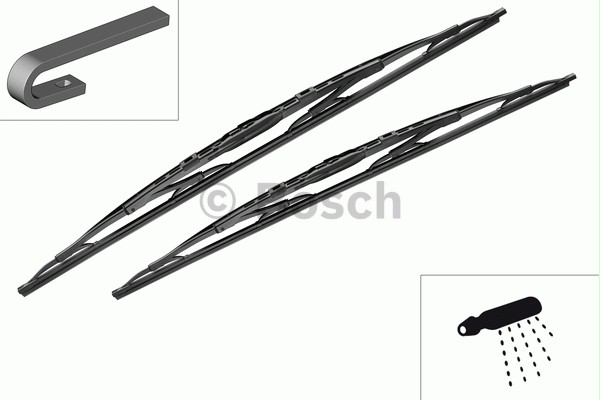 Комплект стеклоочистителей Bosch Twin Spoiler 657S