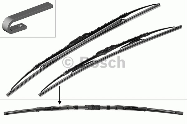 Комплект стеклоочистителей Bosch Twin Spoiler 583S
